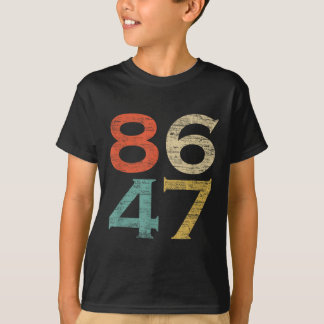 Camiseta Estilo Retroativo Clássico Vintage 8647 86 47 Anti