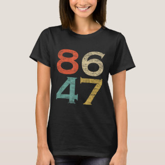 Camiseta Estilo Retroativo Clássico Vintage 8647 86 47 Anti