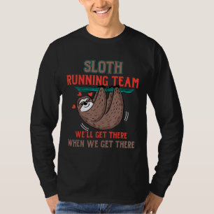 Camiseta Estilo Retroativo da Vintage da Equipe em Execução