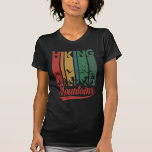 Camiseta Estilo Retroativo das Montanhas Ancoradas