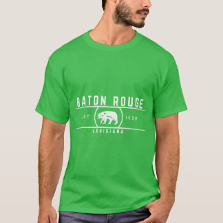 Camiseta Estilo Retroativo de Rota de Baton