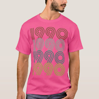 Camiseta Estilo Retroativo do Ano de Nascimento de 1990