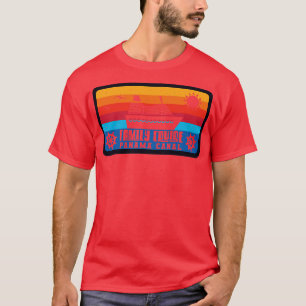 Camiseta Estilo Retroativo do Canal de Vintage do Panamá em