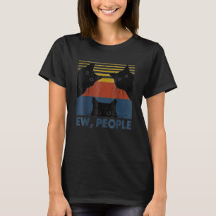 Camiseta Estilo Retroativo Ew, Introdução de Gato Engraçado