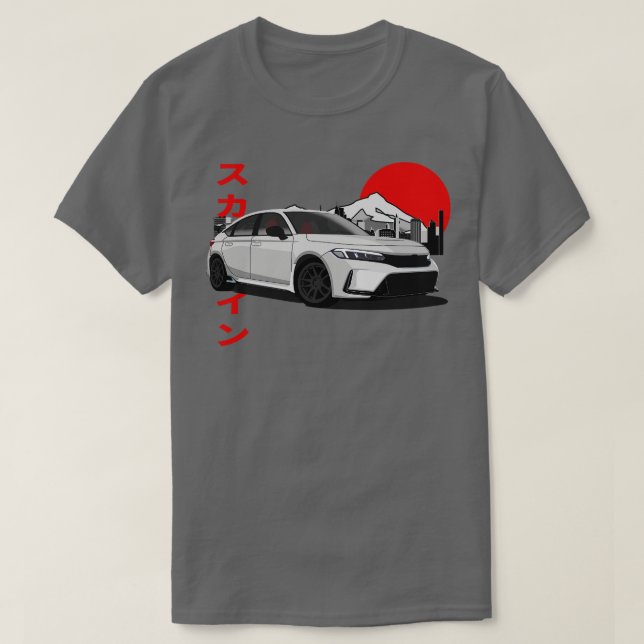 Camiseta Estilo Retroativo Honda Civic fl5 (Frente do Design)