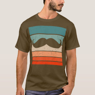 Camiseta Estilo retrorreflector do bigode Vintage 24