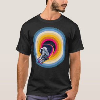 Camiseta Estilo retrovisor do espaço astronauta