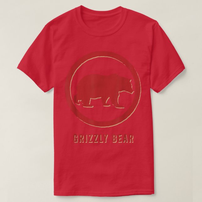 Camiseta Estilo retrovisor do trevo do urso grizzar (Frente do Design)