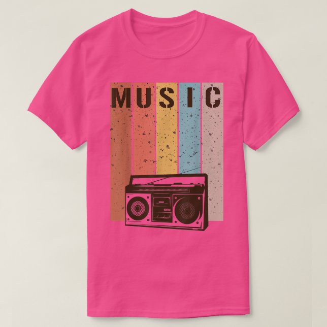 Camiseta Estilo retrovisor, Pop Music 3232 (Frente do Design)