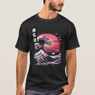 Camiseta Estilo retrowave 3 da Onda Excelente Japonesa Wave