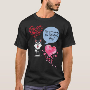 Camiseta Estilo rosa do dia do Namorados do rouco