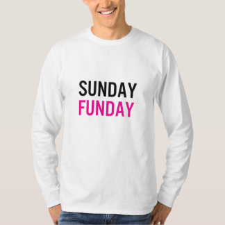 Camiseta Estilo Rosa Zazzle Unisex Sunday Funday LS Tee