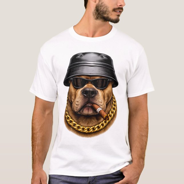 Camiseta Estilo Rua com Cachorro Legal – Design Ur (Frente)