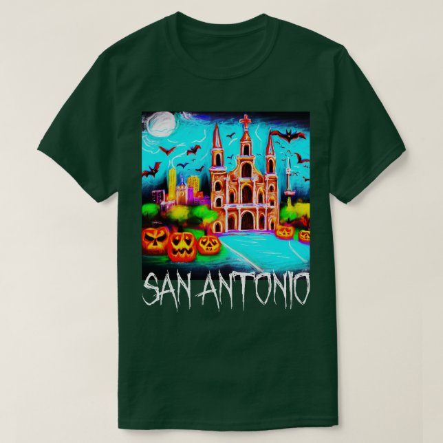 Camiseta estilo San Antonio Halloween (Frente do Design)