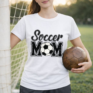 Camiseta Estilo Simples de Mãe de Futebol Universitário
