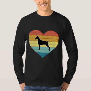 Camiseta Estilo Sol Retroativo Forma Cardíaca Vintage Dober