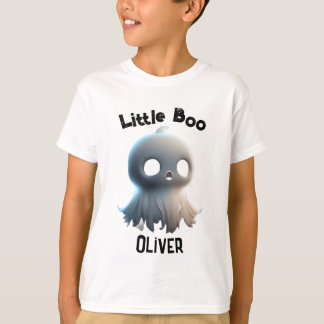 Camiseta Estilo Spooky da Criança com 'Little Boo' Fantasma