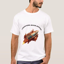 Camiseta Estilo Steampunk Estilo da Lua Retro