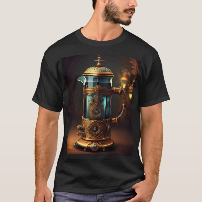 Camiseta Estilo Steampunk Imprensa Francesa (Frente)