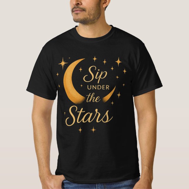Camiseta Estilo Stellar Camisa-T Masculina - Onde a Elegânc (Frente)