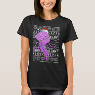 Camiseta Estilo Suave Feio Luzes Xmas Papais noeis Água-Viv