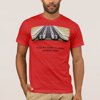 Camiseta Estilo T da escada rolante