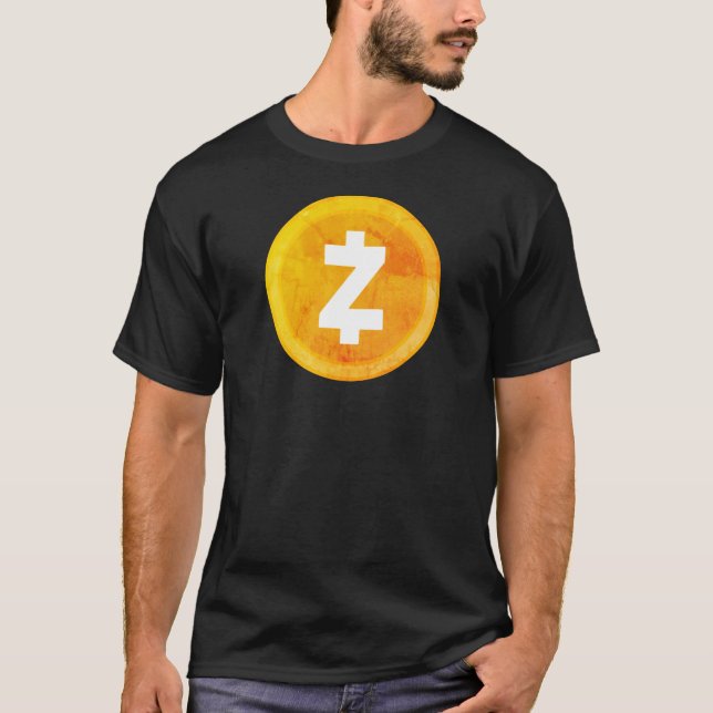 Camiseta estilo T-Shirt do ícone zcash (Frente)