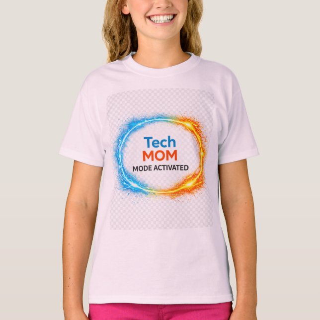 Camiseta Estilo Tech da Mamãe (Frente)