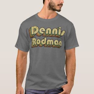 Camiseta Estilo tipográfico de Dennis Rodman Vintage Rainbo