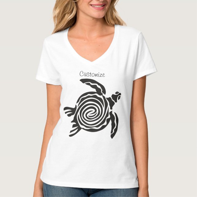 Camiseta Estilo Tribal Turtle Thunder_Cove (Frente)