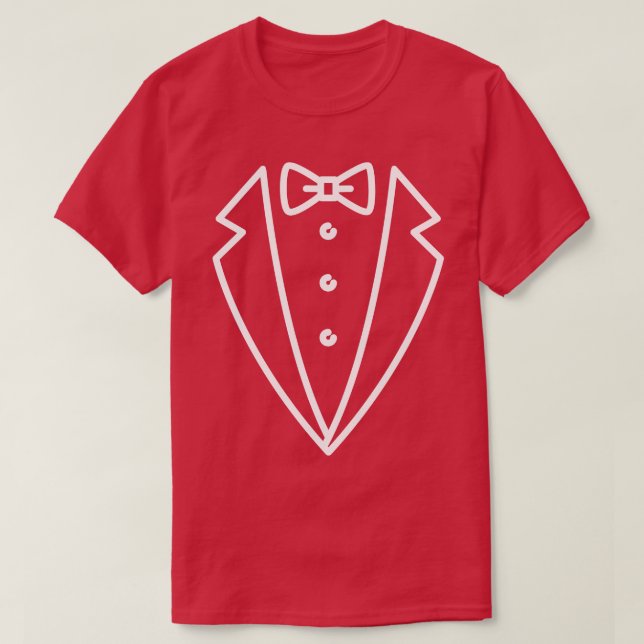 Camiseta Estilo Tuxedo (Frente do Design)