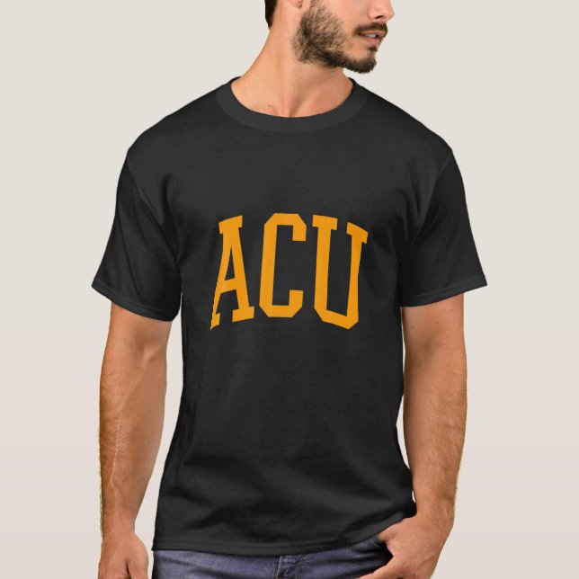 Camiseta Estilo Universitário ACU Athletic Arch College (Frente)