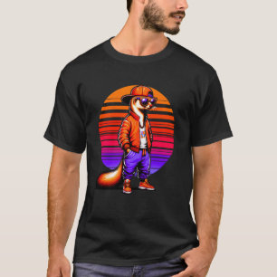 Camiseta Estilo Urbano Moderno Mongoose legal Arte Retroati