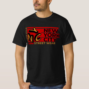 Camiseta Estilo Urbano Vestido na Rua Nova Iorque