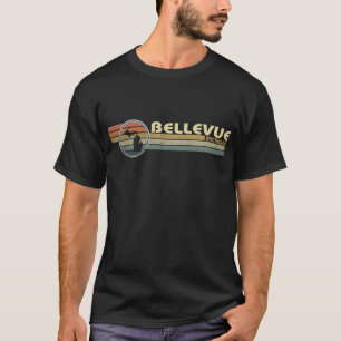 Camiseta Estilo Vintage 1980s BELLEVUE, MI