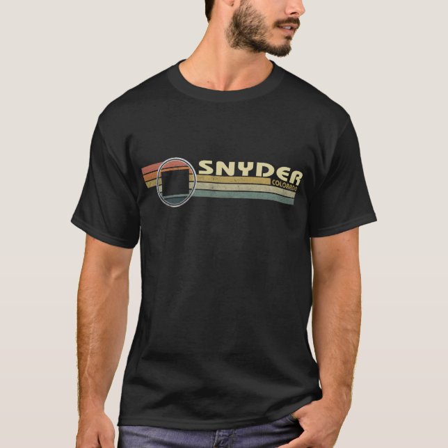 Camiseta Estilo Vintage 1980s SNYDER, CO (Frente)