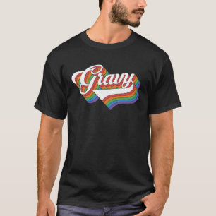 Camiseta Estilo Vintage 70s Anos setenta Gravy Retro Foodie