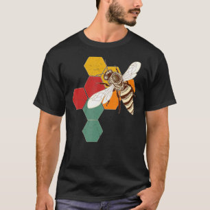 Camiseta Estilo Vintage Abelha Rainha Mel Apicultura