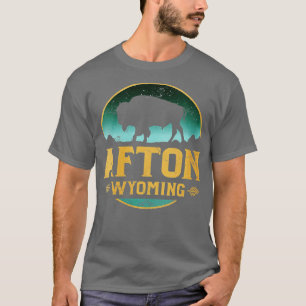 Camiseta Estilo Vintage dos anos 50 Elk Horn Arch Afton WY 