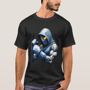 Camiseta Estilo Vintage Engraçado Boxando Excelente Ninja B