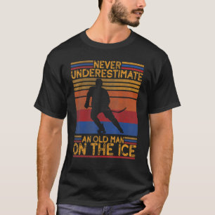 Camiseta Estilo Vintage Hóquei No Gelo Para A Equipe De Hoc
