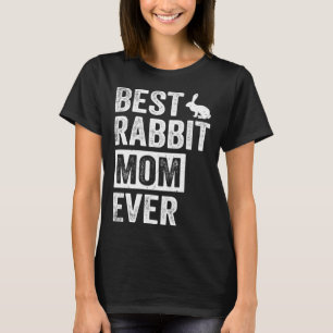 Camiseta Estilo Vintage Melhor Coelho Mãe Páscoa Coelhinha