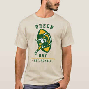 Camiseta Estilo Vintage Moderno de Futebol de Green Bay