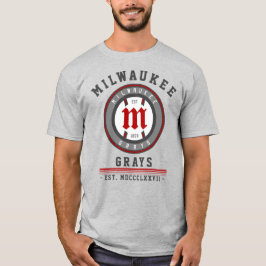 Camiseta Estilo Vintage Moderno Milwaukee Grays