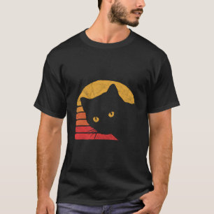 Camiseta Estilo Vintage Oitava Gato Design de Retro Distant