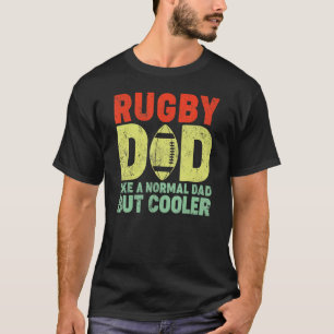 Camiseta Estilo Vintage Pai De Rugby Como Um Pai Normal