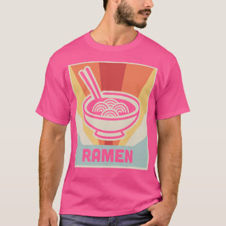 Camiseta Estilo Vintage Ramen Poster