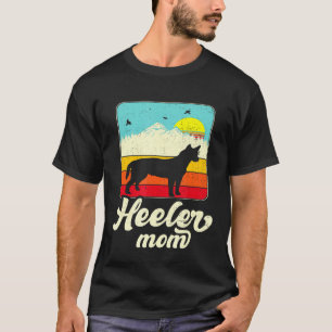 Camiseta Estilo Vintage Red Blue Heeler Mãe Cattl Australia