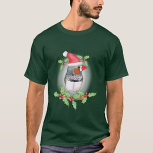 Camiseta Estilo Zebra Finch de Natal
