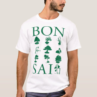 Camiseta Estilos Básicos da Árvore Bonsai